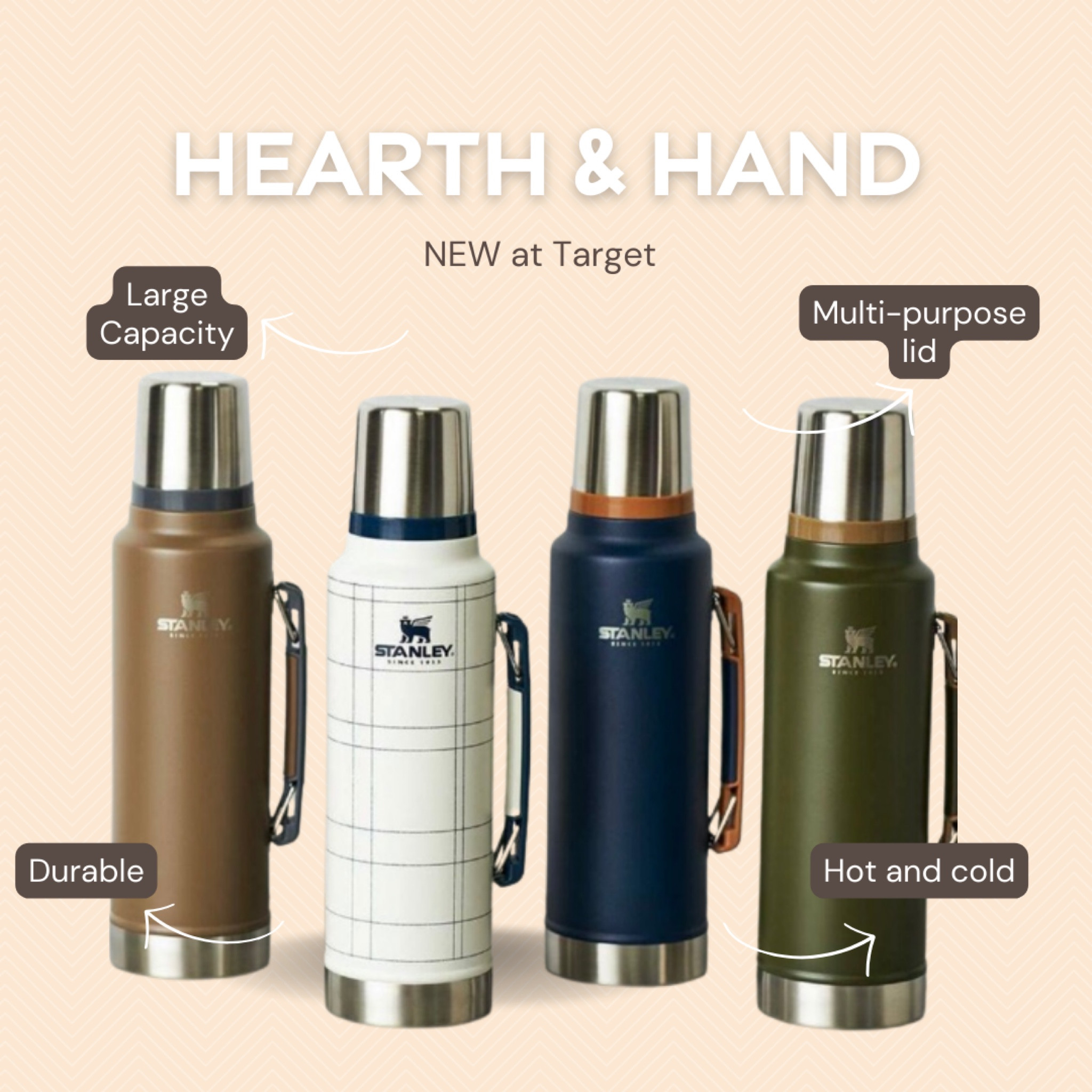 Stanley 1.5qt/1.4L (48oz) Stainless Steel Legendary Bottle Hearth Hand  Target