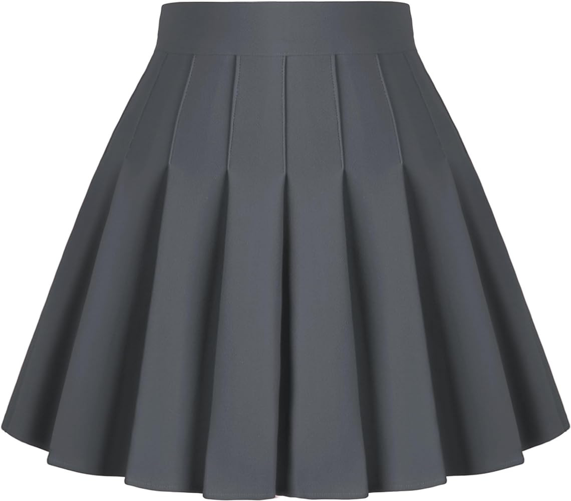 Dressever Women's Pleated Skirts Mini Skater Basic Skirt High Waist Tennis Skirt School Uniform C... | Amazon (US)