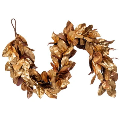 72'' in. Faux Magnolia Garland | Wayfair North America