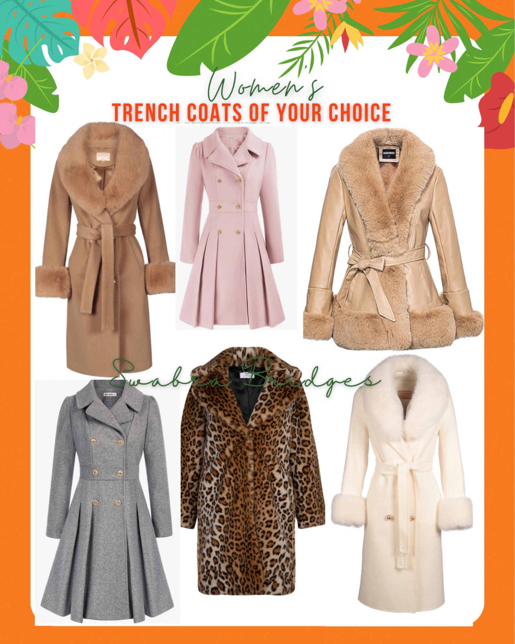 ✨Coats 
Winter coats 
Trench coats 
Faux fur coats 

#LTKSeasonal #LTKGiftGuide #LTKtravel