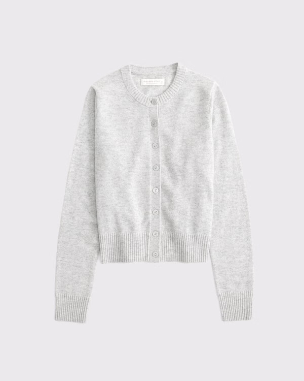 Cashmere Crew Cardigan | Abercrombie & Fitch (US)