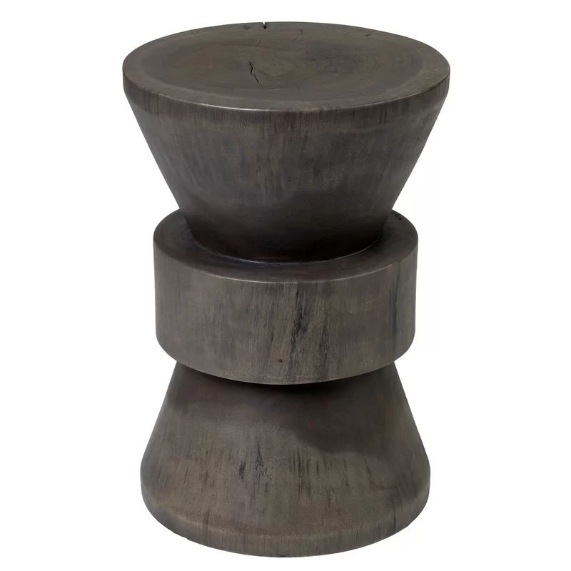 Nolia 18'' Tall Solid Wood Drum End Table | Wayfair North America