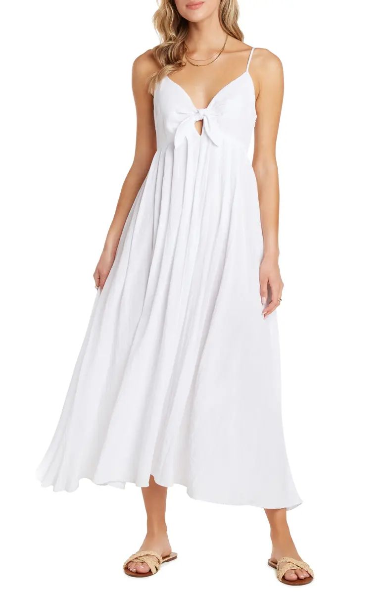 Rochelle Tie Front Midi Sundress | Nordstrom