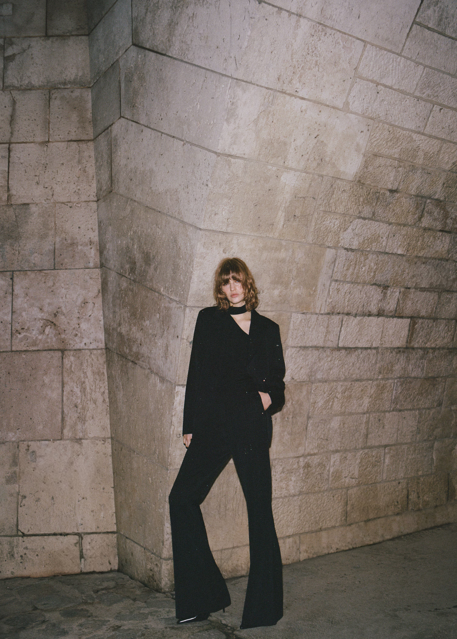 Rhinestone flared trousers - Women | MANGO United Kingdom | MANGO (UK)