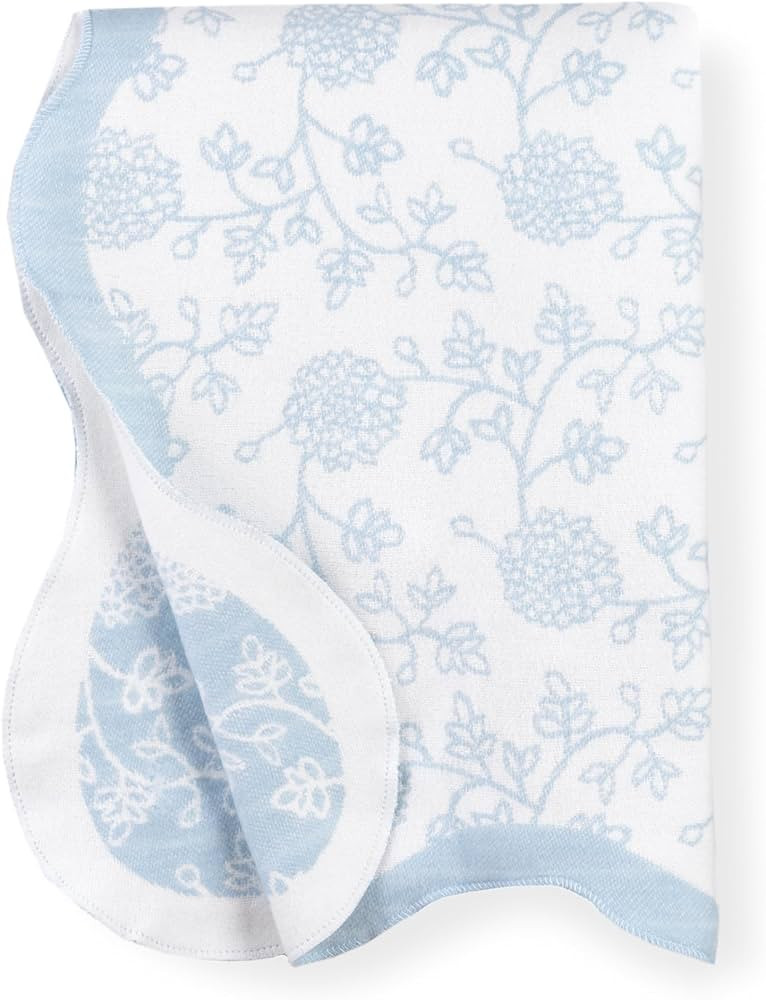 Hofdeco Premium Grandmillennial Scalloped Decorative Throw Blanket 50"x70" for Patio Couch Sofa B... | Amazon (US)