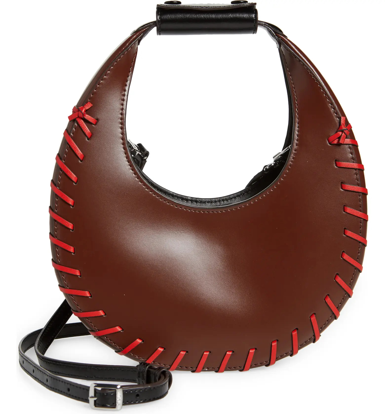 STAUD Mini Moon Lace Leather Bag | Nordstrom | Nordstrom