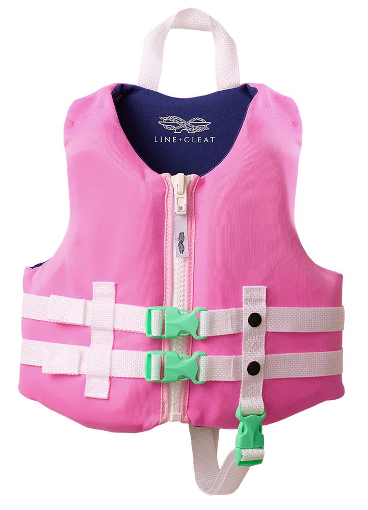 Pink USCG Life Jacket (30-50 lbs) | Line + Cleat