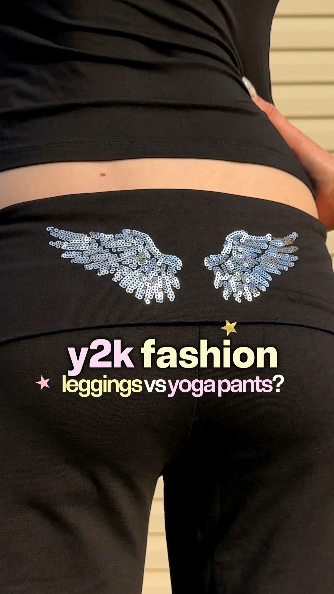 obsessed w/ this @Edikted sequin angel wing set 🪽use c0de MEGSW10 for $$ off! 💕🛍️ I’m still calling them yoga pants tho idc #edikted #ediktedad #2000sfashion #y2kaesthetic #fallfashiontrends

#LTKootd #LTKSeasonal #LTKSaleAlert