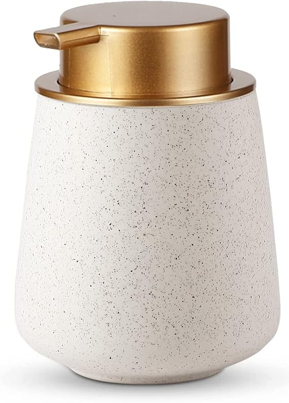 Soap Dispenser, Ceramic Foaming Soap Dispenser - 12 oz Bathroom Hand Pump Dispenser Bottles Pump ... | Amazon (US)
