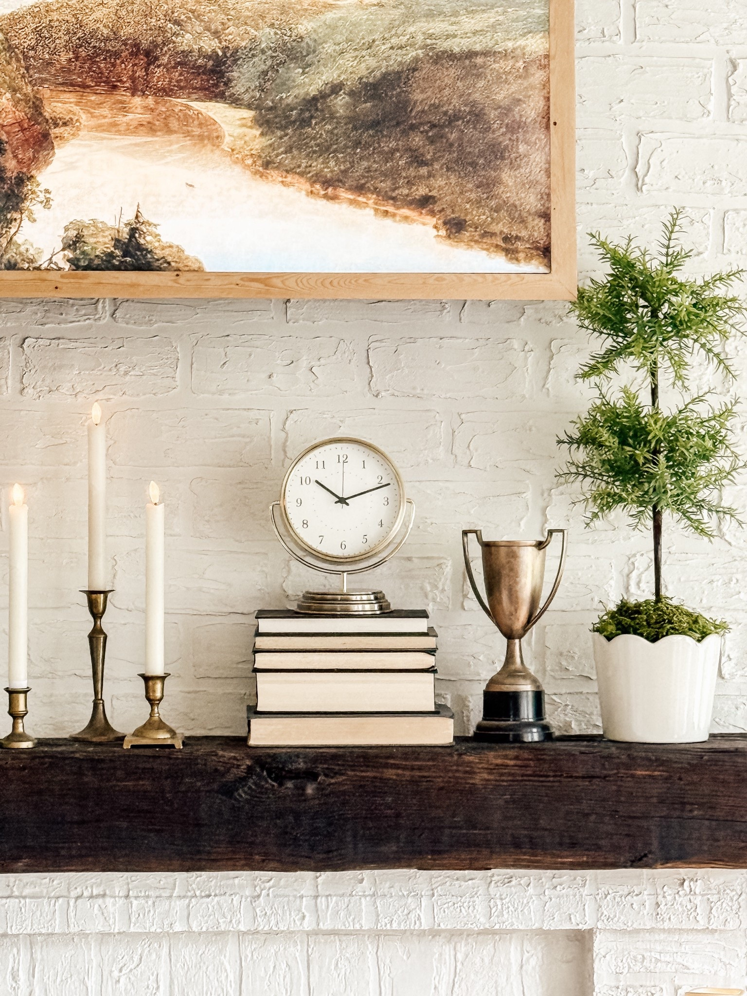 This sweet little clock arrived today and I put straight on my mantel!! Love the vintage look! And for under $15…yes please!  #manteldecorating #clock #vintagestyleclock

#LTKSeasonal #LTKHome