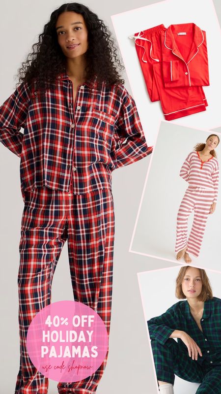 40% off Holiday Pajamas at JCrew ❤️

#LTKSeasonal #LTKHolidaySale #LTKsalealert