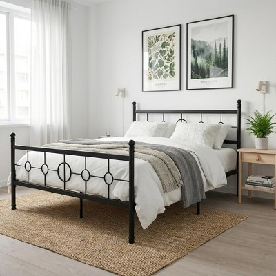 King Size Metal Bed Frame with Headboard, Metal Platform Bed Frame, No Box Spring Needed, Noise Free, Easy Assembly | Target