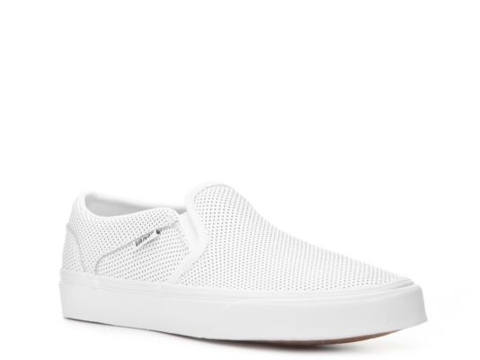 Women's Asher Perforated Slip-On Sneaker -White | DSW
