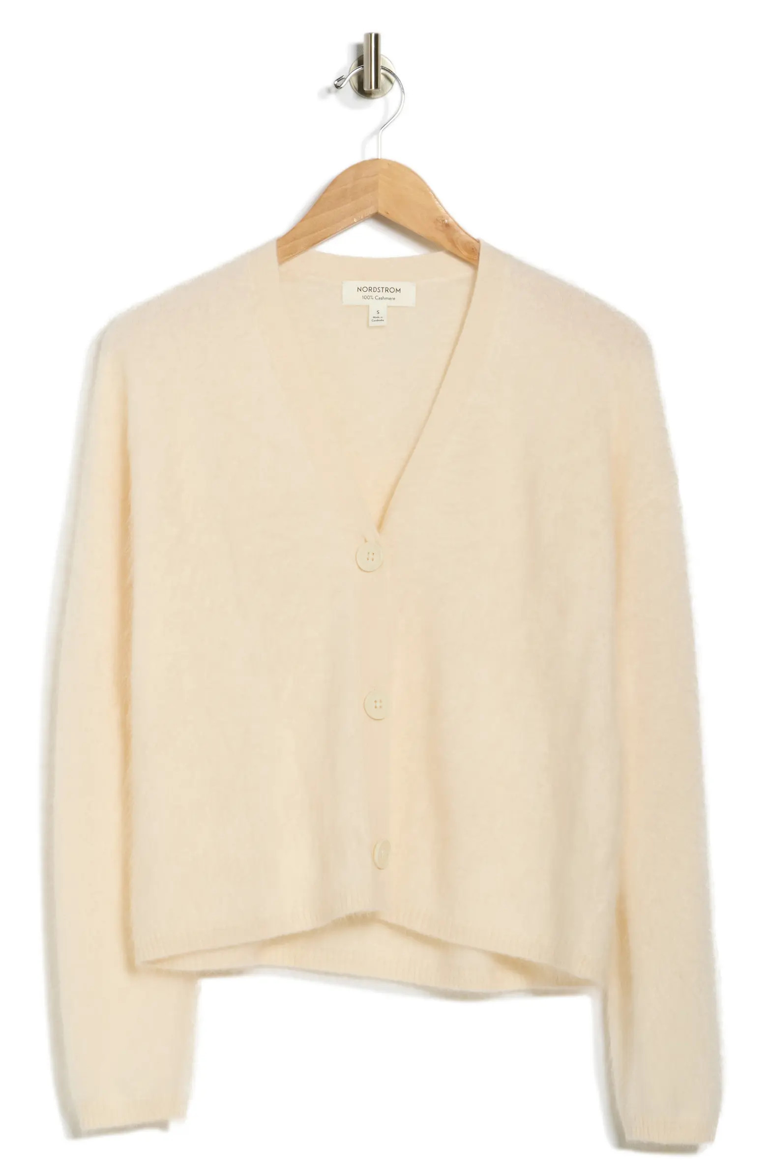 Nordstrom Brushed Cashmere V-Neck Cardigan | Nordstromrack | Nordstrom Rack