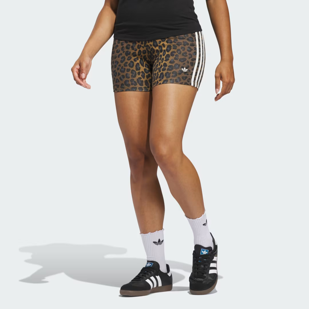 adidas Leopard Booty Short Multicolor L Womens | adidas (US)