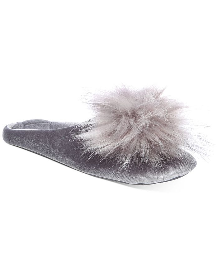 INC International Concepts Women's Pom Pom Boxed Slippers, Created for Macy's & Reviews - Slipper... | Macys (US)