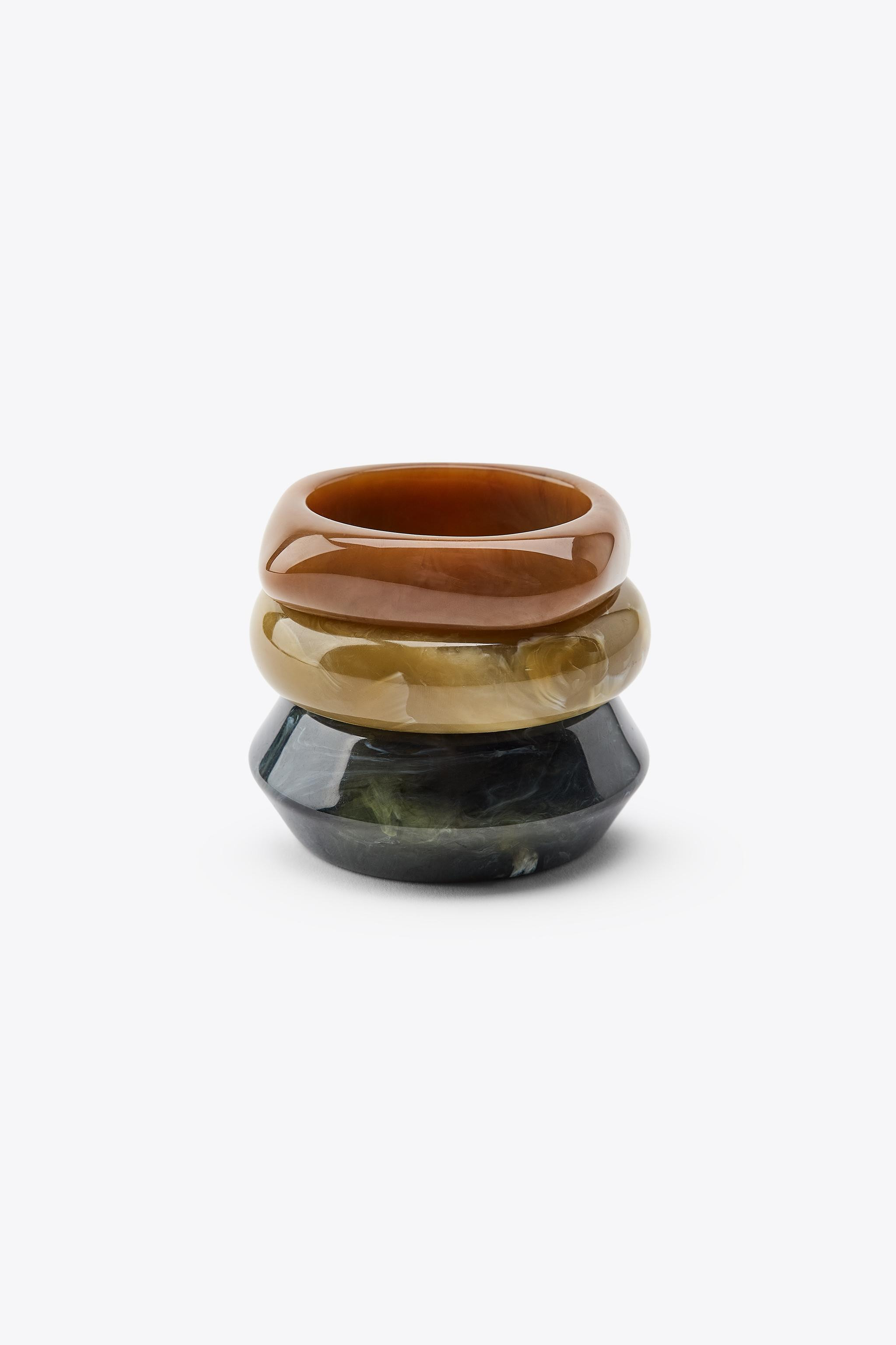 3 PACK OF RESIN BRACELETS | Zara US