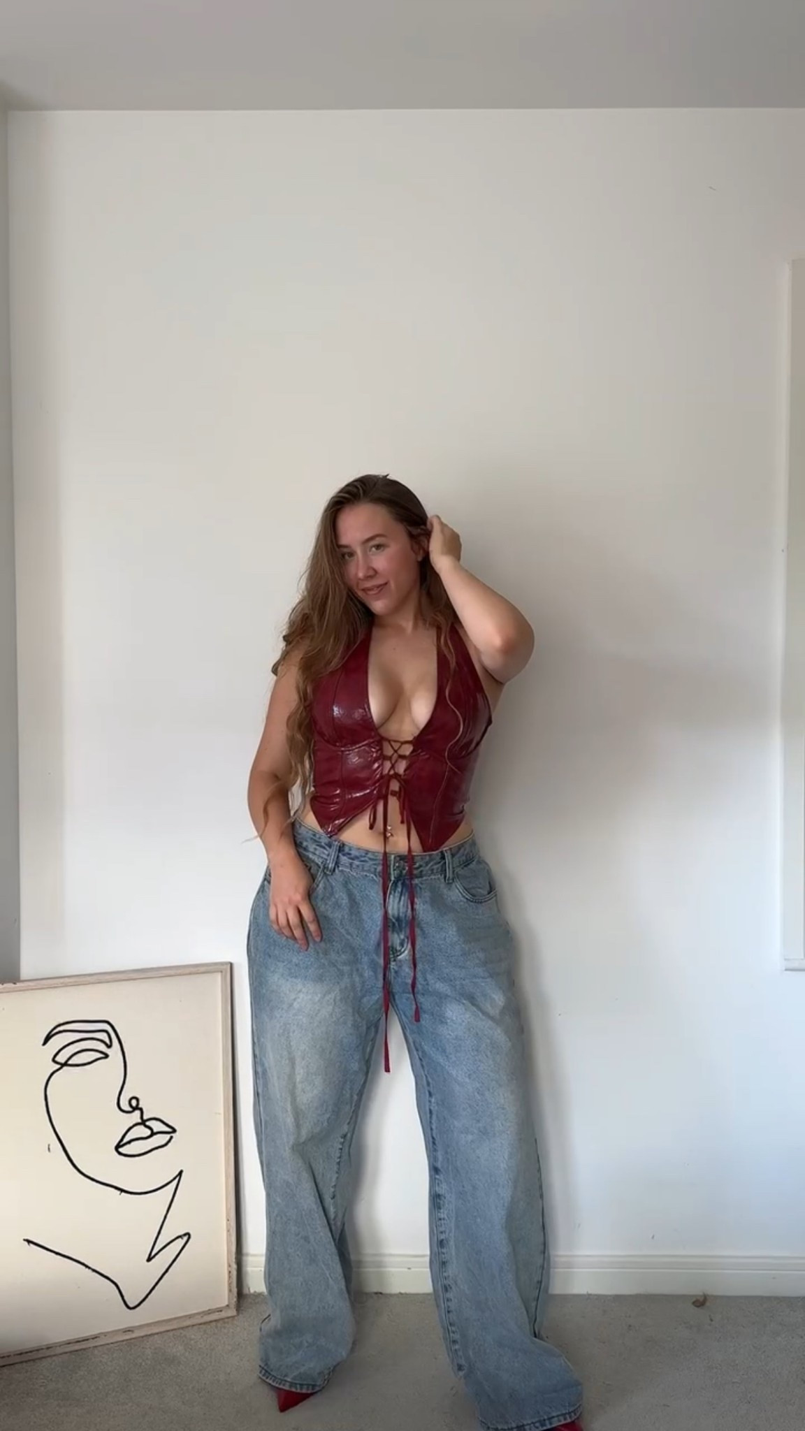 Jeans & cute top ootn

#LTKdatenight #LTKcurves #LTKmidsize