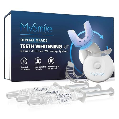 MySmile Teeth Whitening Kit with LED Light, 10 Min Fast Teeth Whitener with 3 x 35% Carbamide Peroxide Whitening Gel, Helps to Remove Stains from Coffee, Smoking, Wines, Soda, Food | Amazon (US)