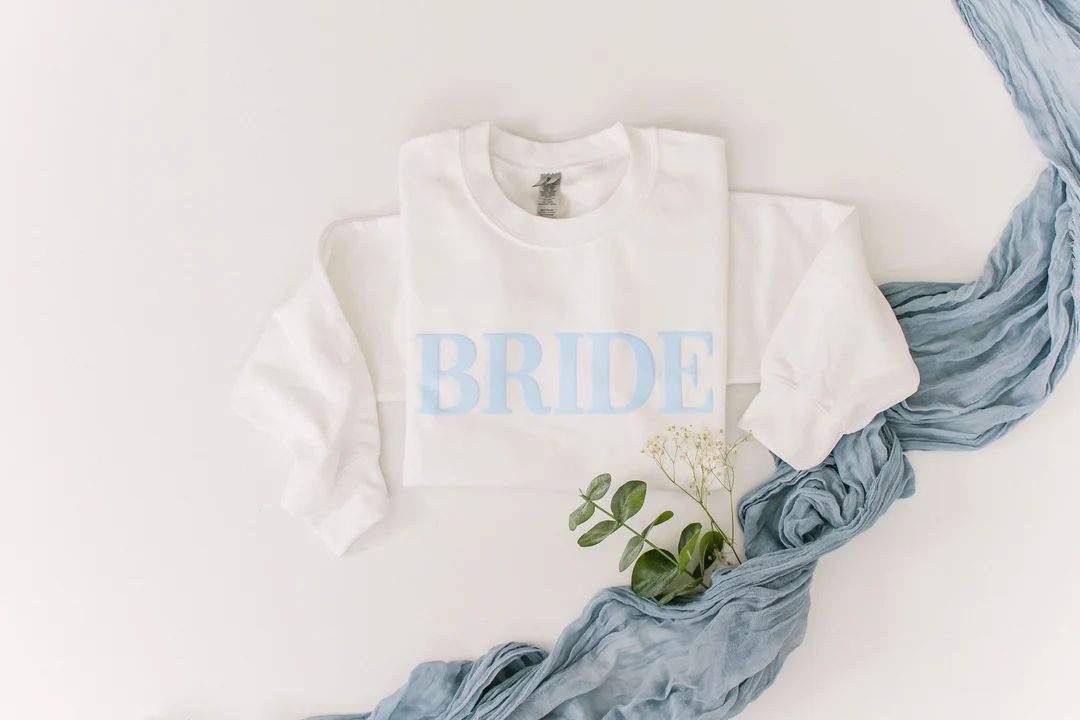 Embossed Bride Sweatshirt Gift for Her Future Mrs Sweatshirt - Etsy | Etsy (US)