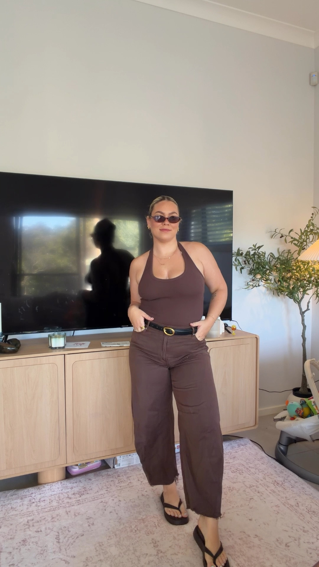 Size 12 top
Size 14 jeans 
🤎🤎

#LTKjeans #LTKaustralia #LTKmidsize