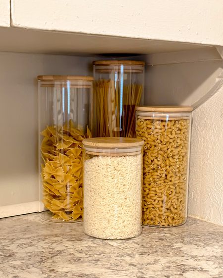 Airtight containers for the kitchen… helps with storage & makes for cute decor!!

#LTKhome #LTKunder50 #LTKFind