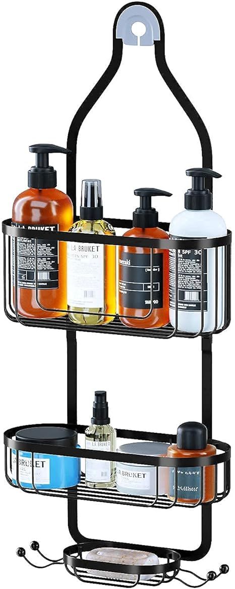 Gorilla Grip Anti-Swing Oversized Shower Caddy, Rust Resistant