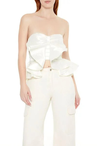 Ruffle Bow Tube Top | Forever 21
