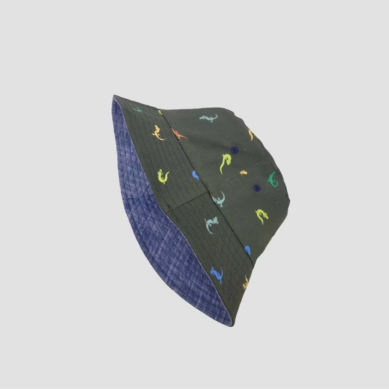 Toddler Boy's Reversible Bucket Hat - Cat & Jack™ Blue/Olive | Target