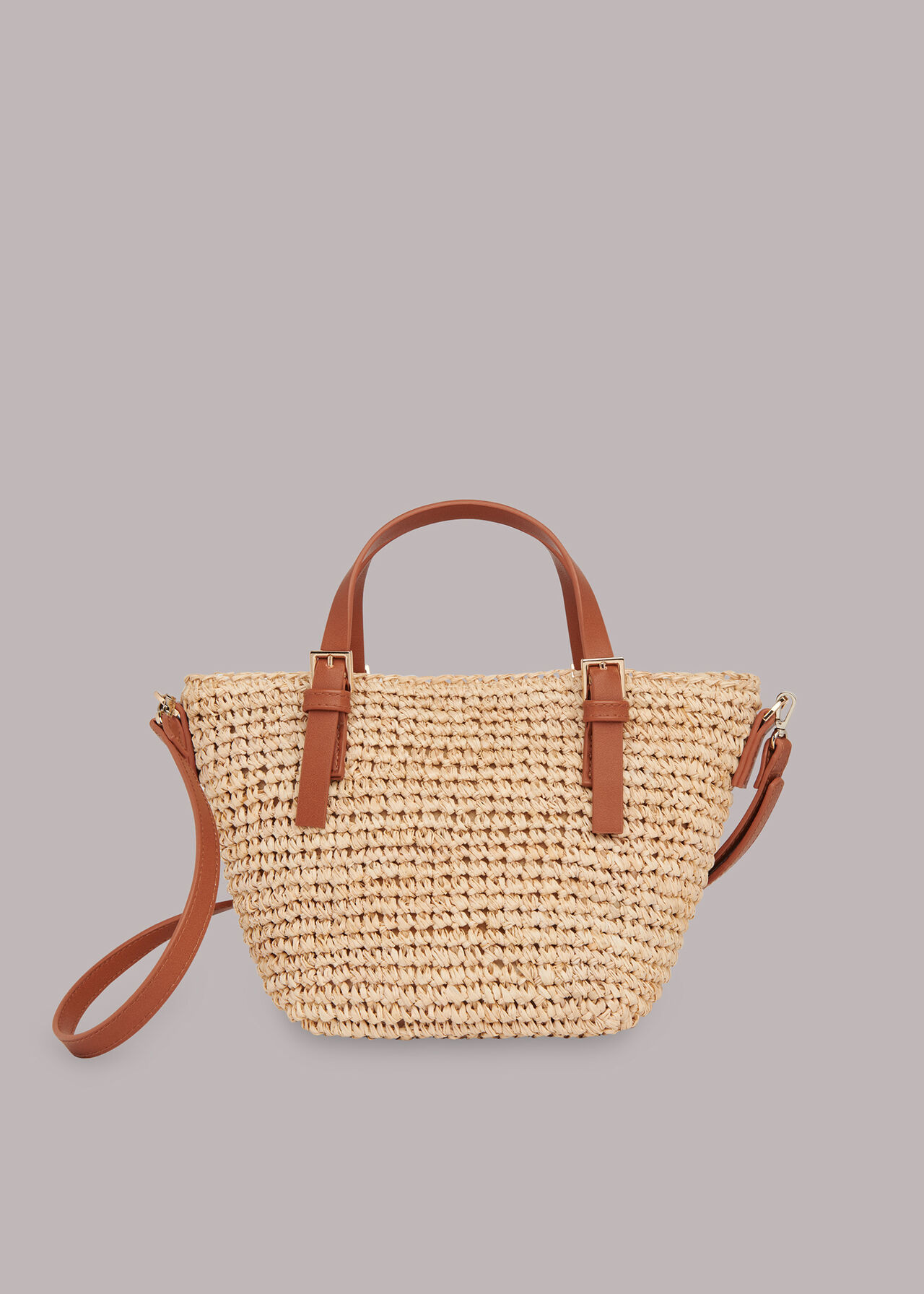 Kiki Mini Handle Straw Tote | Whistles