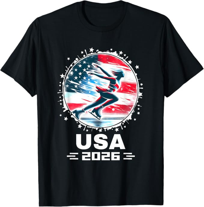 USA Women's Figure Skating Team 2026 Clothing Figure Skating T-Shirt | Amazon (US)