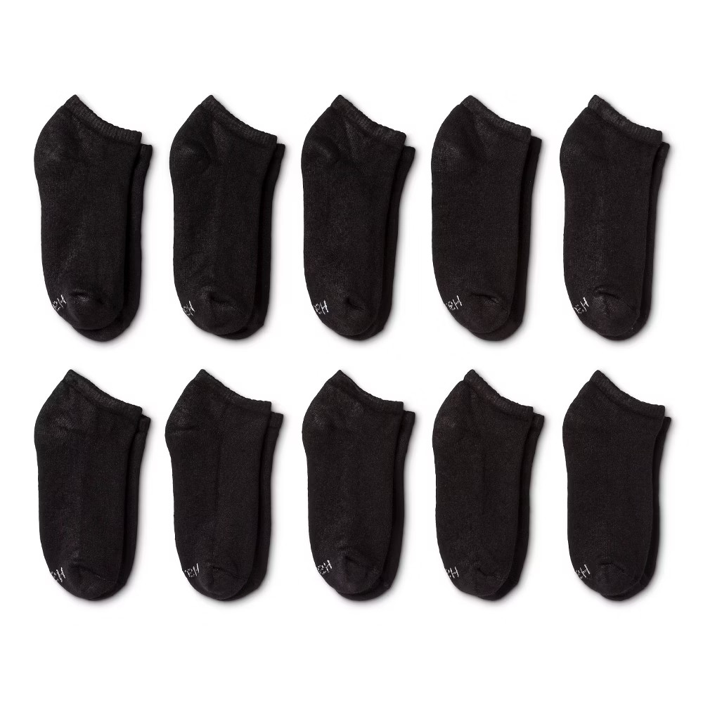 Hane Women' Cuhioned 10pk Low Cut ock - 5-9 | Target
