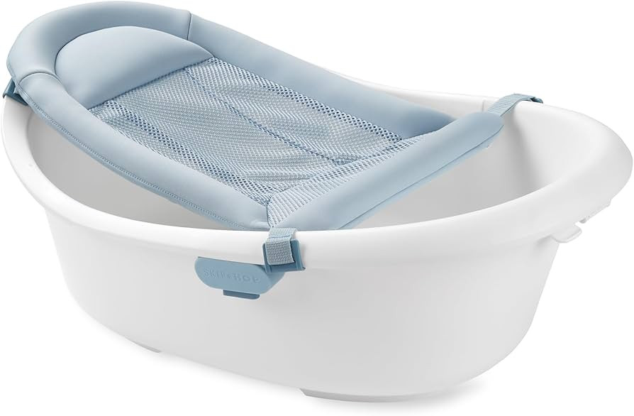 Skip Hop Baby Bath Tub 4-in-1 Grow with Baby Infant to Toddler Bathtub with Supportive Sling and ... | Amazon (US)