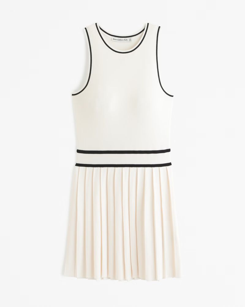 Pleated Mini Sweater Dress | Abercrombie & Fitch (US)