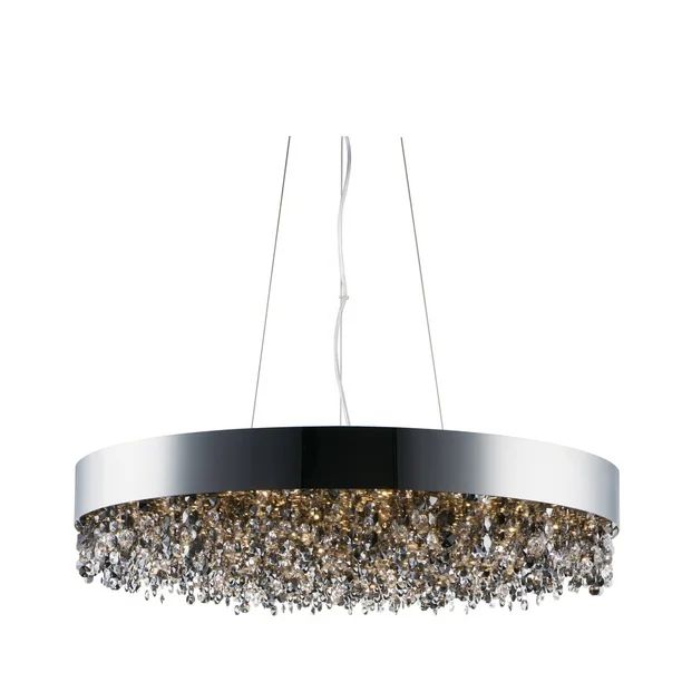 Maxim 39657Msk Mystic 30" Wide Led Crystal Drum Chandelier - Chrome - Walmart.com | Walmart (US)