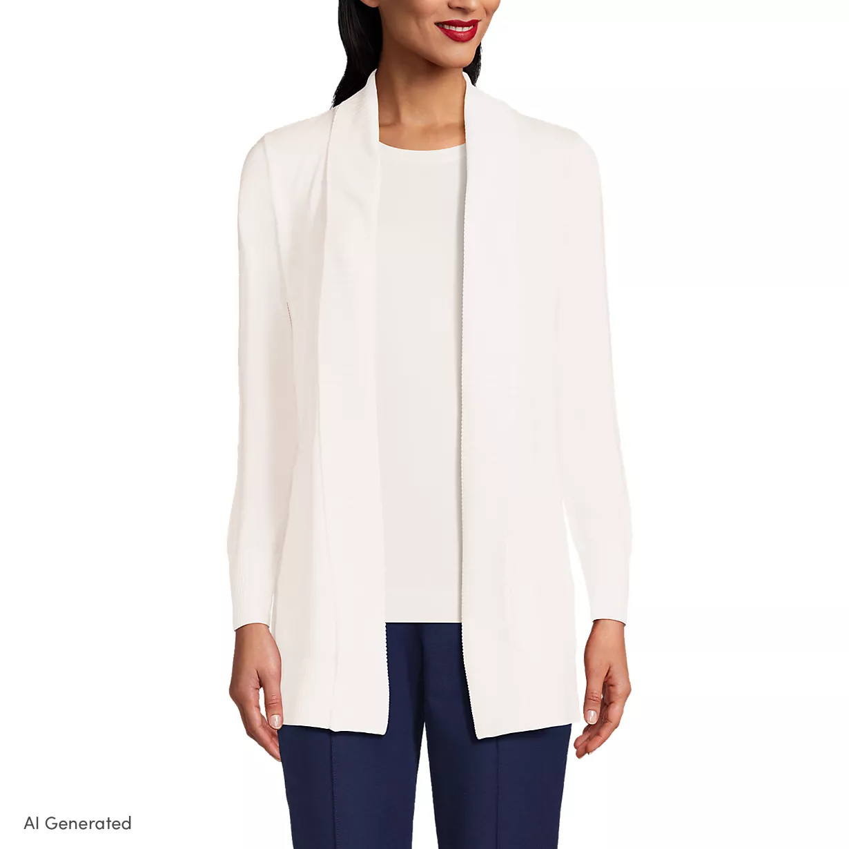 Women's Cotton Modal Shawl Collar Cardigan Sweater | Lands' End (US)