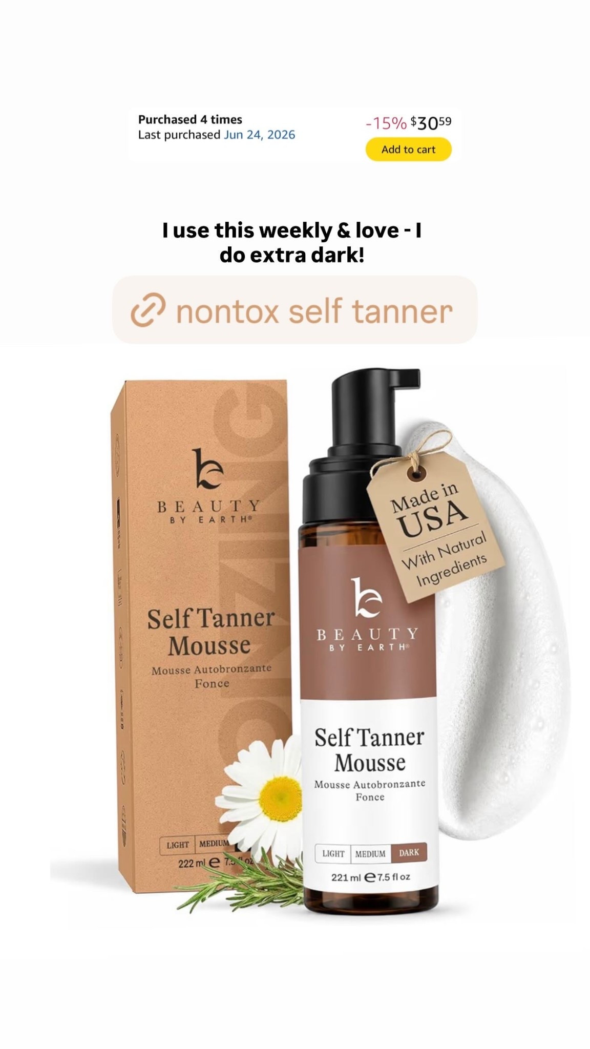 My favorite non-toxic self tanner right now! I use this weekly & love - I do extra dark!

#LTKselfcare #LTKSaleAlert #LTKBeauty