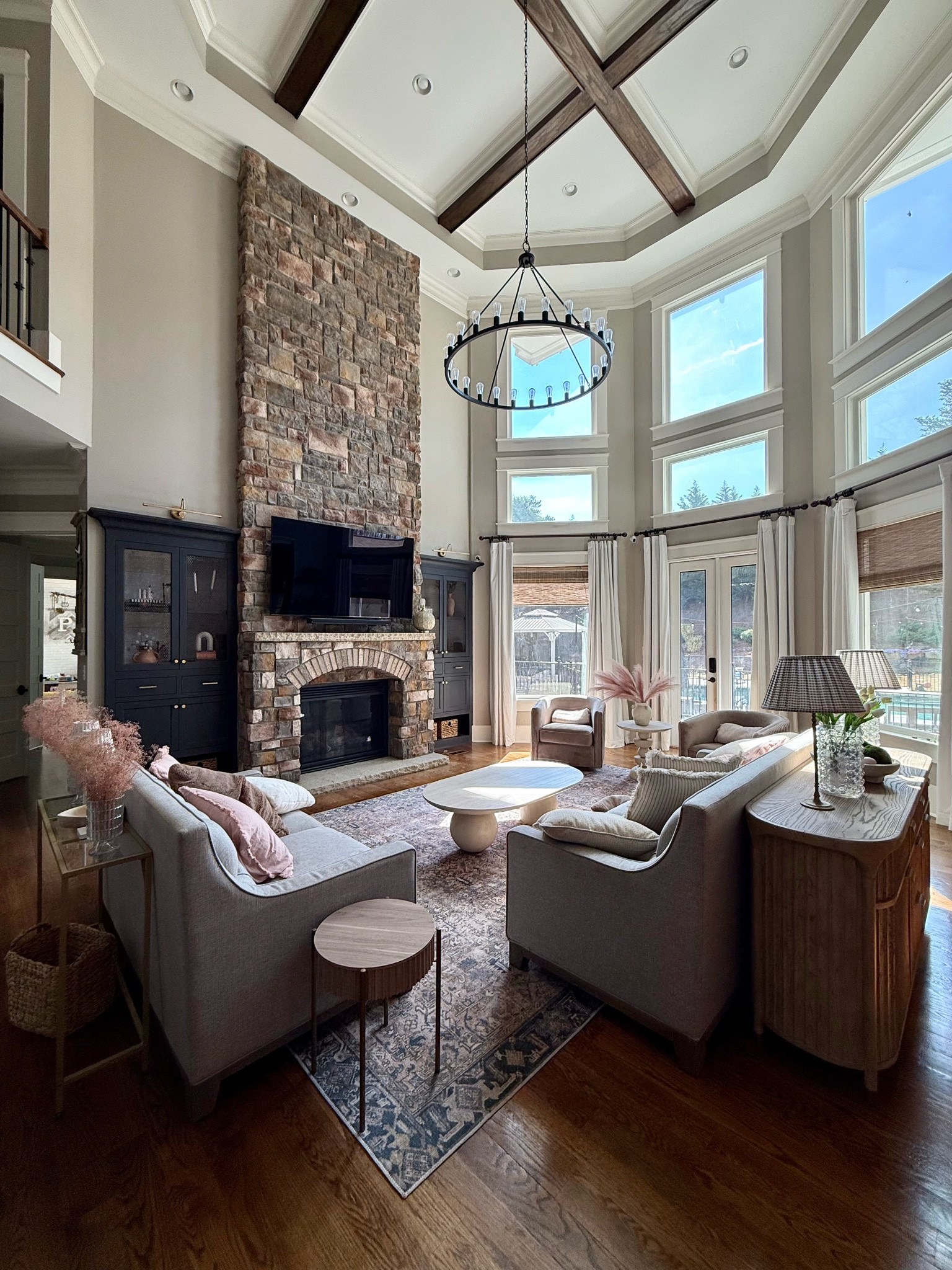 Fireplace update in our living room is slaying 😜🥰

#LTKHome #LTKSeasonal #LTKSaleAlert