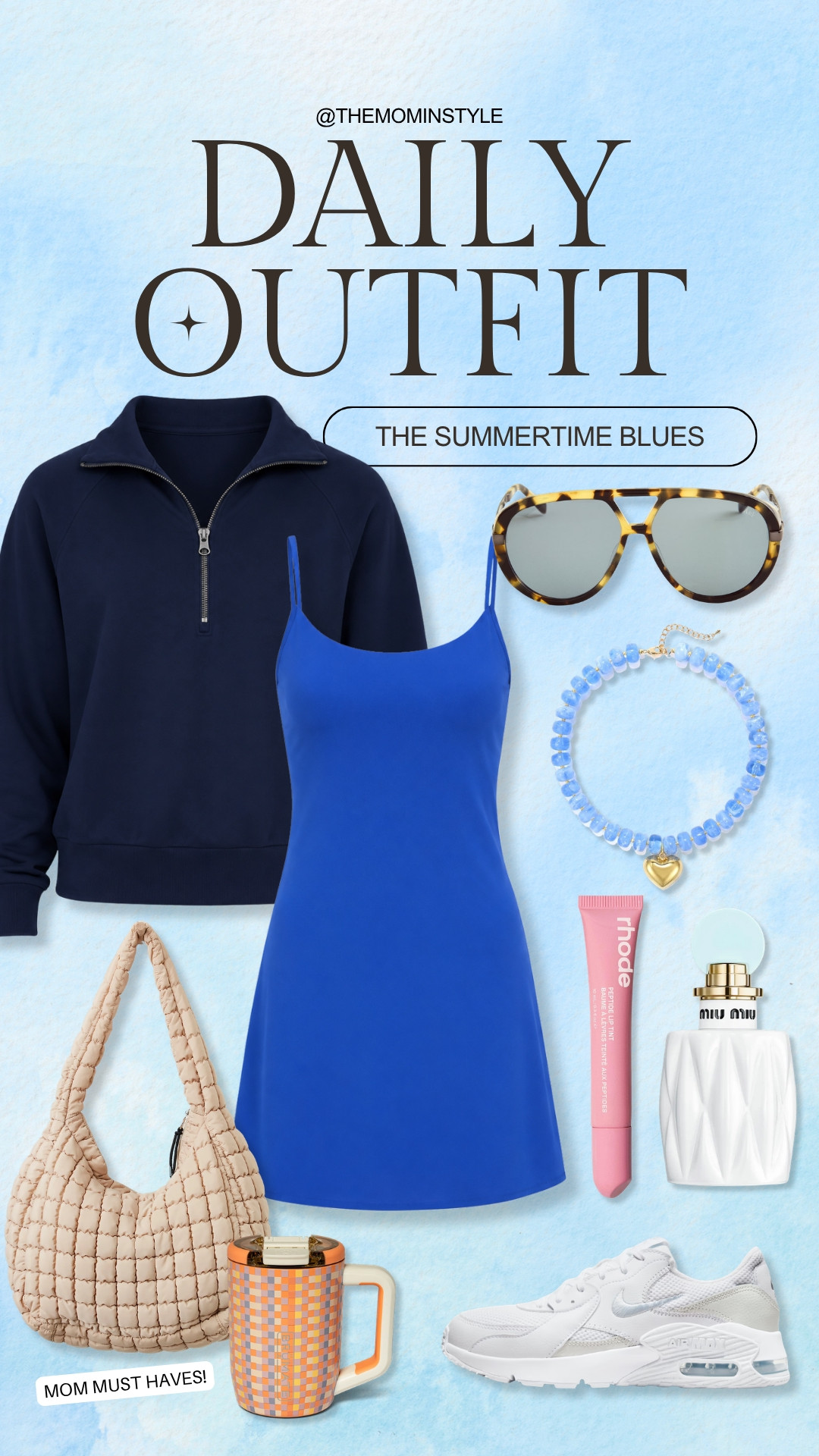 Effortless and chic, this blue active dress is perfect for running errands or weekend coffee dates. Pair with sneakers or sandals for an easy, everyday look that never sacrifices style. Comfortable, versatile, elevated basics, casual outfit inspo, navy sweatshirt, weekend outfit ideas, mom style tips, neutral accessories, effortless fashion, themominstyle.

#LTKootd #LTKSeasonal #LTKActive