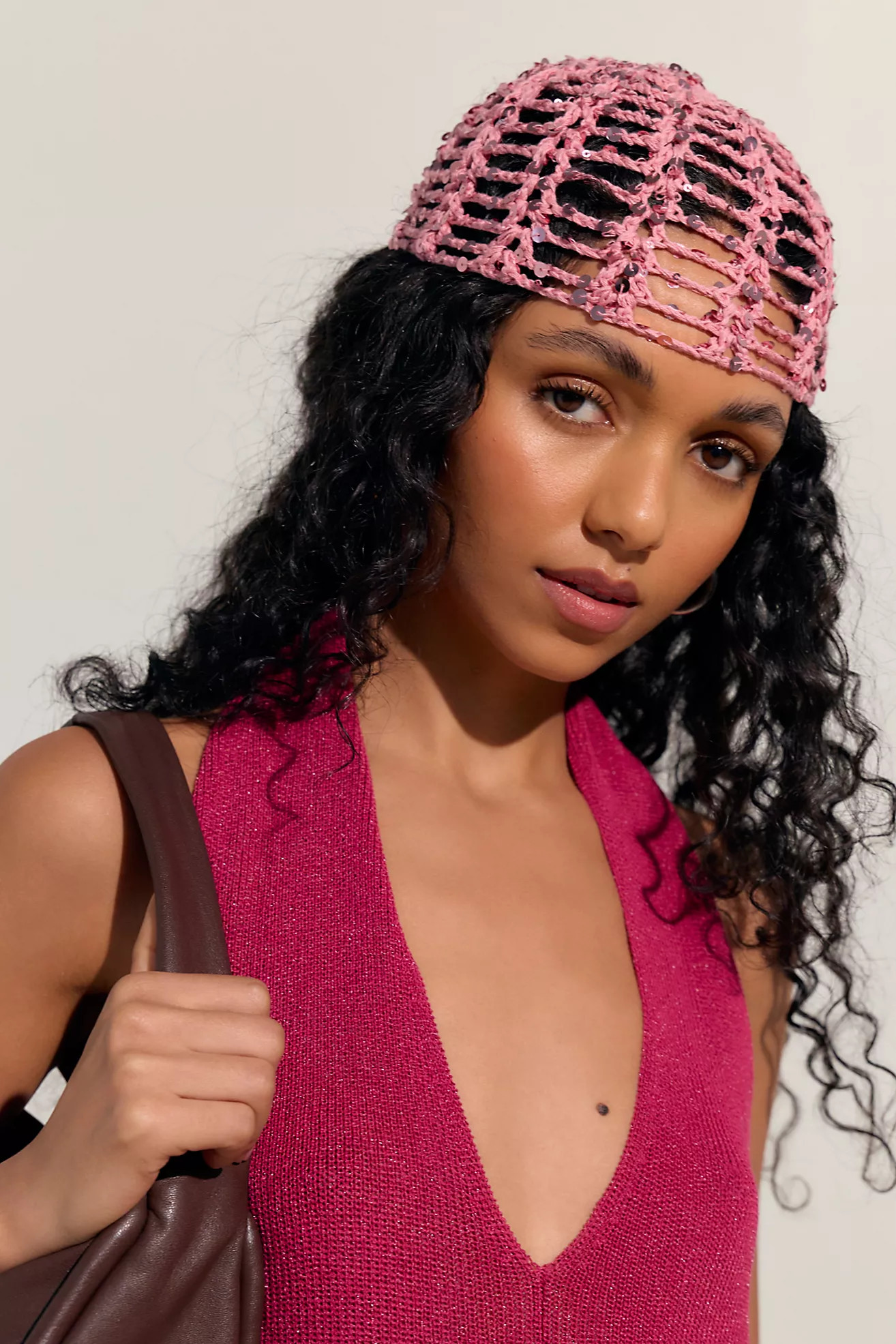 Mila Sequin Disco Crochet Skull Cap | Free People (Global - UK&FR Excluded)
