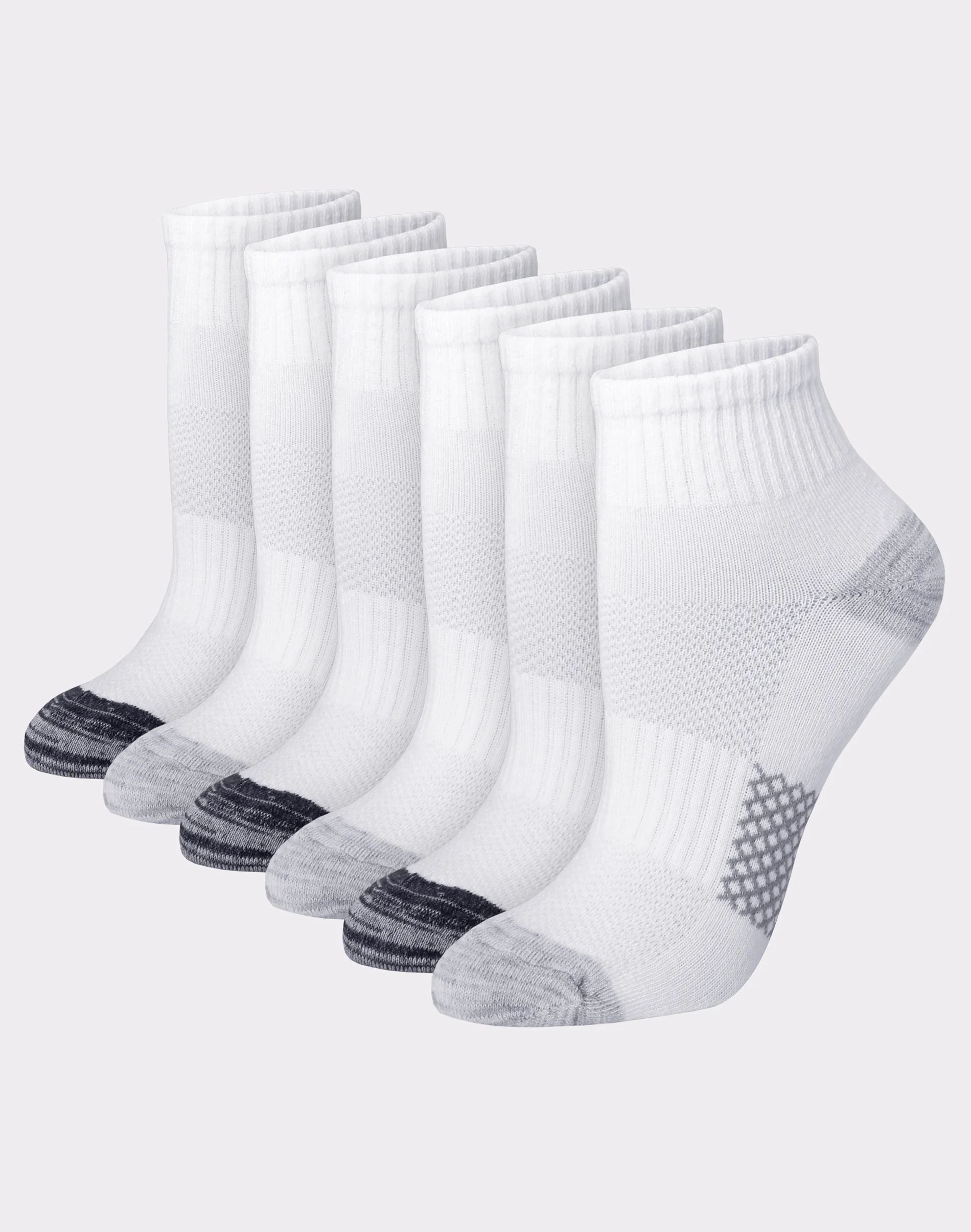 Hanes Women's Performance Cushioned Ankle Socks, 6-Pack | Hanes.com