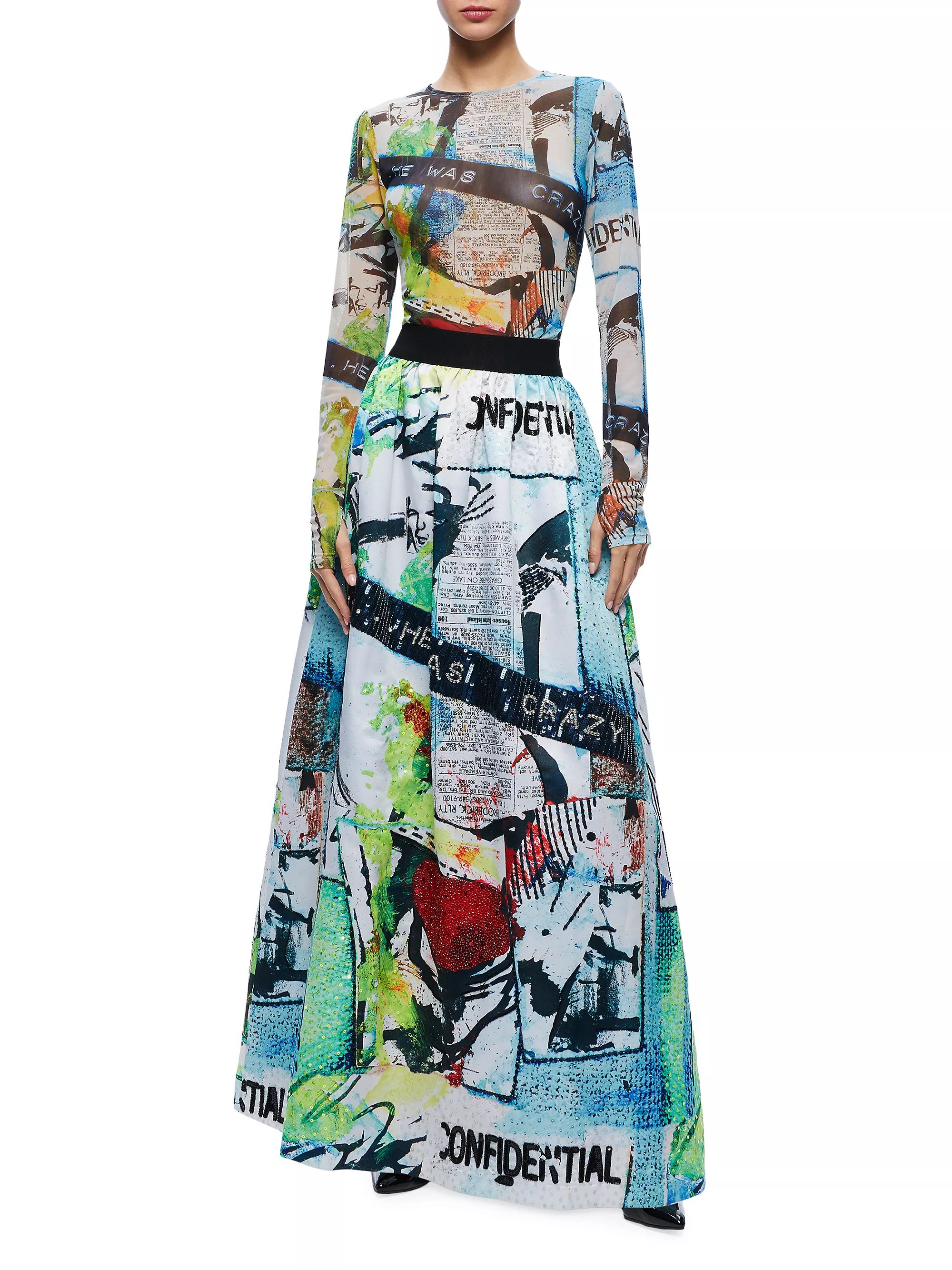 Tina Graphic Maxi Skirt | Saks Fifth Avenue