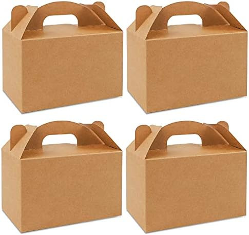 Moretoes 36 Pack Brown Goodies Boxes Dessert Boxes Treat Boxes Gable Boxes Kraft Party Favor Boxes f | Amazon (US)