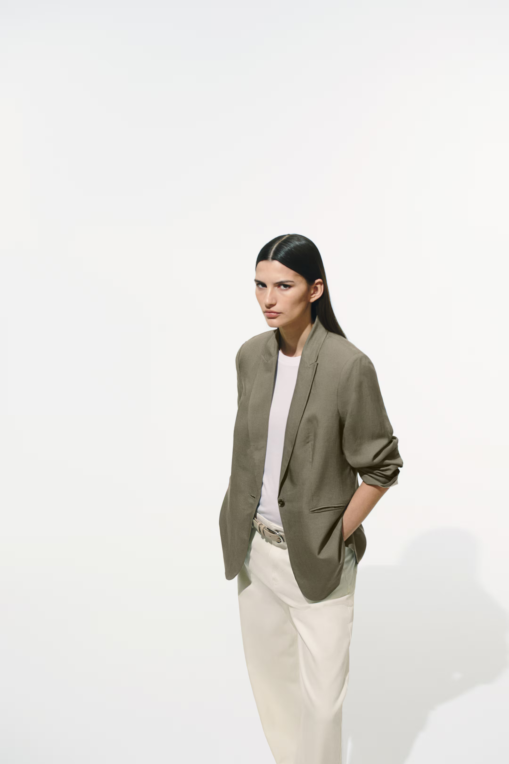 Linen-Blend Blazer | H&M (US + CA)