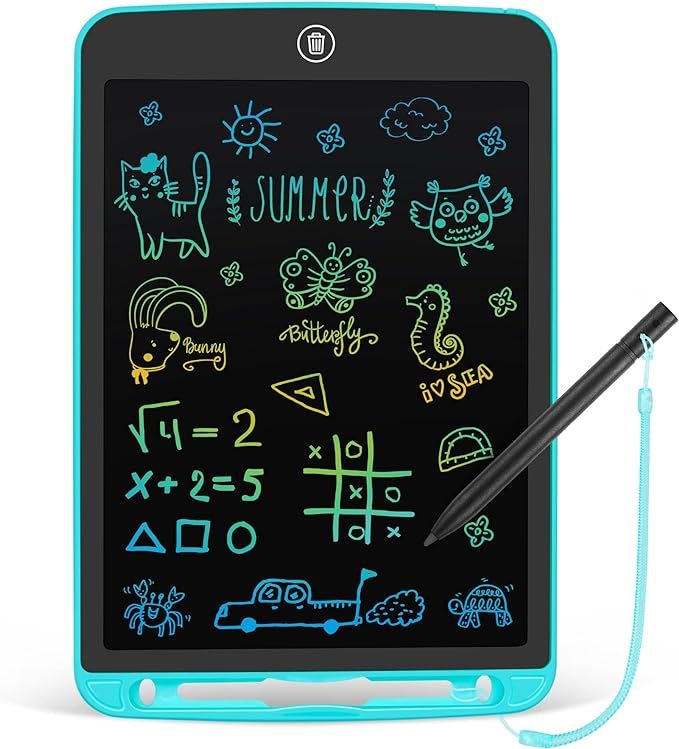 LCD Writing Tablet 10 Inch Toddler Doodle Board,Colorful Drawing Tablet, Erasable Reusable Electr... | Amazon (US)
