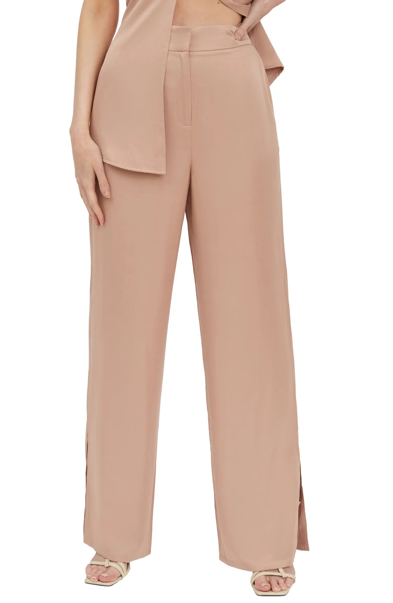 4th & Reckless Aileen High Waist Wide Leg Trousers | Nordstrom | Nordstrom