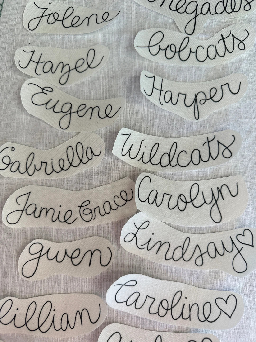 Custom Collar stick and stitch kit with instructional video, DIY, Neckline name embroidery kit, w... | Etsy (US)