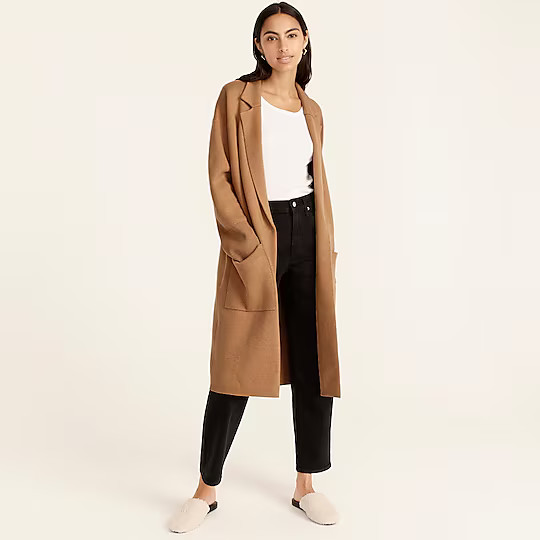 Ella open-front long sweater-blazer | J. Crew US
