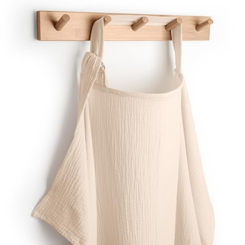 Comfy Cubs Muslin Nursing Cover, Pack of 1, 100% Muslin Breastfeeding Cover - Soft & Breathable Baby Nursing Scarf with Adjustable Neck Strap - Portable, Lightweight & Privacy Coverage - Sand | Amazon (US)