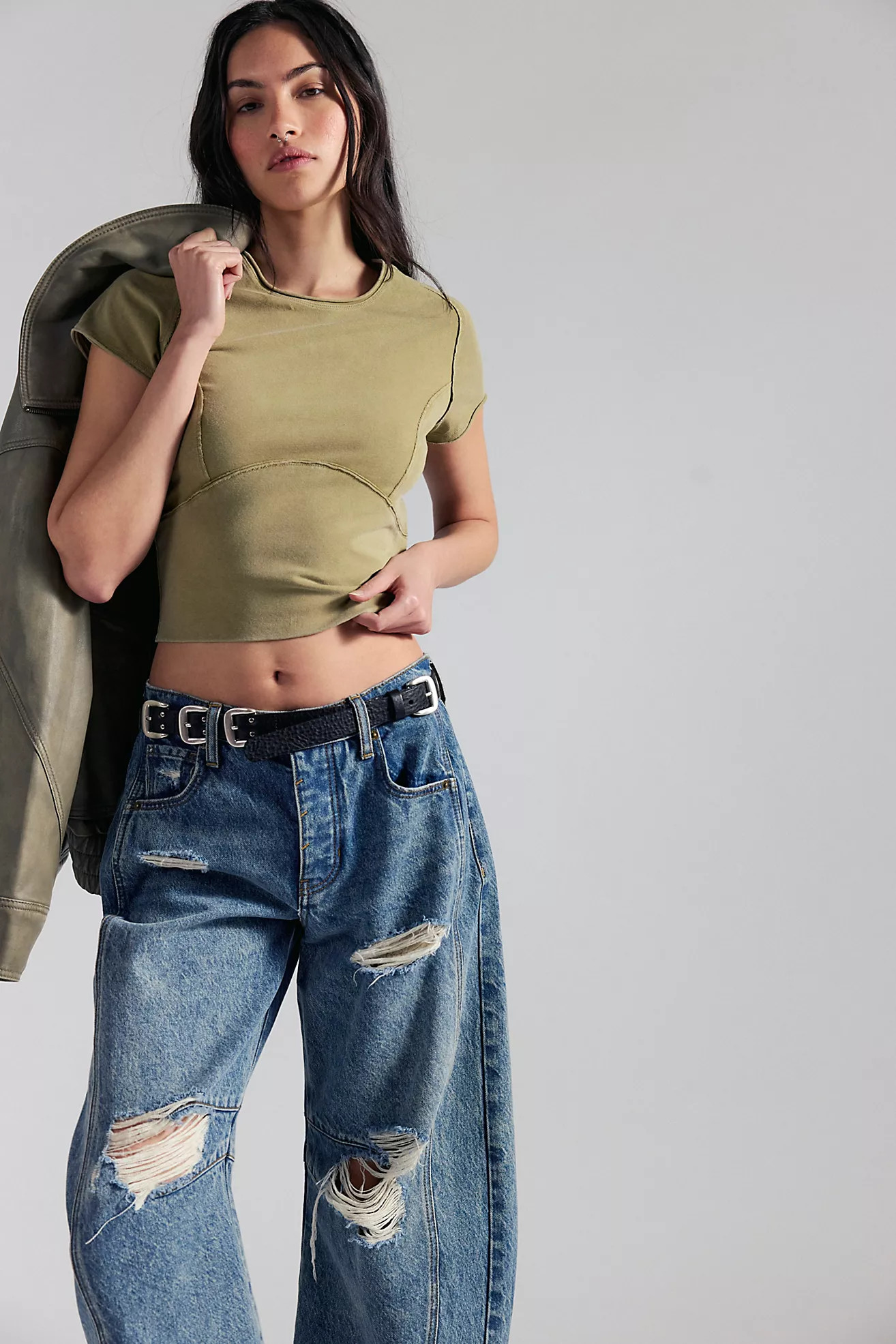 We The Free Protagonist Cropped Cap Sleeve Tee | Free People (Global - UK&FR Excluded)